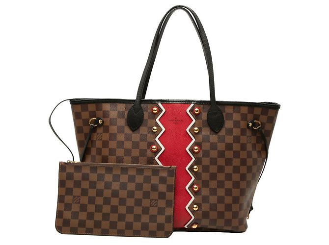 Bolso Tote Louis Vuitton Damier Karakoram Neverfull MM Castaño - vista 14