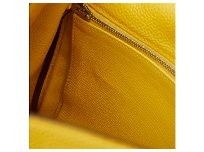 Hermès Borsa Hermes Kelly 32 in Giallo - vista 10