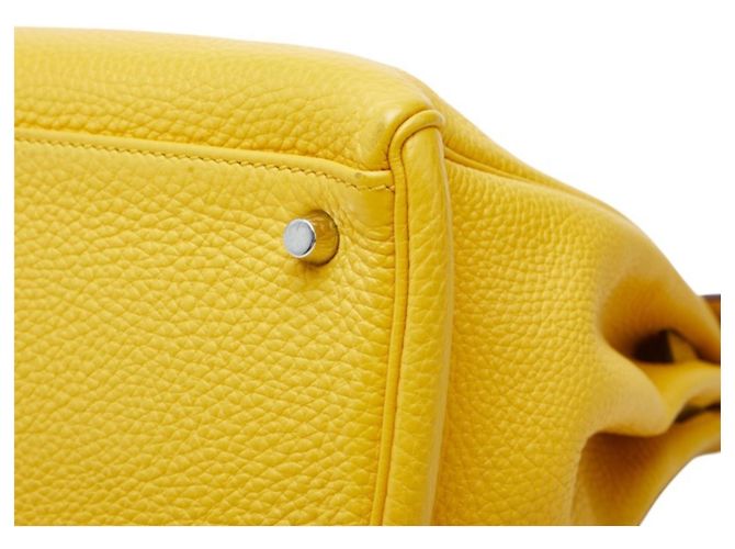 Hermès Borsa Hermes Kelly 32 in Giallo - vista 4