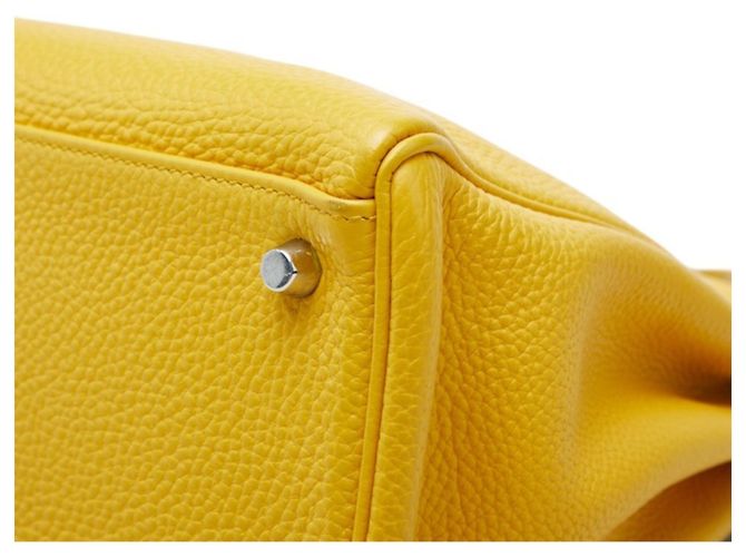 Hermès Borsa Hermes Kelly 32 in Giallo - vista 6