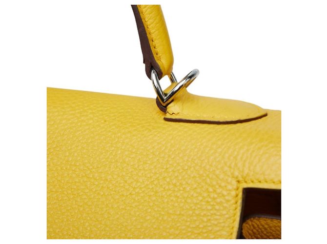 Hermès Borsa Hermes Kelly 32 in Giallo - vista 8