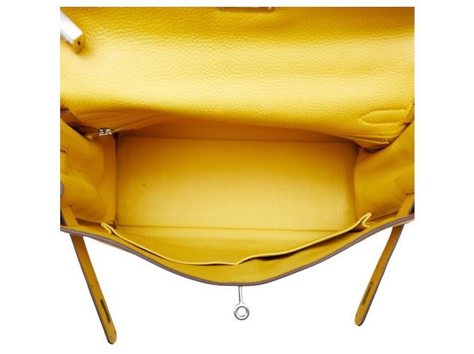 Hermès Borsa Hermes Kelly 32 in Giallo - vista 9