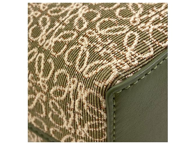 Borsa Tote Loewe Anagram Jacquard Verde - vista 15