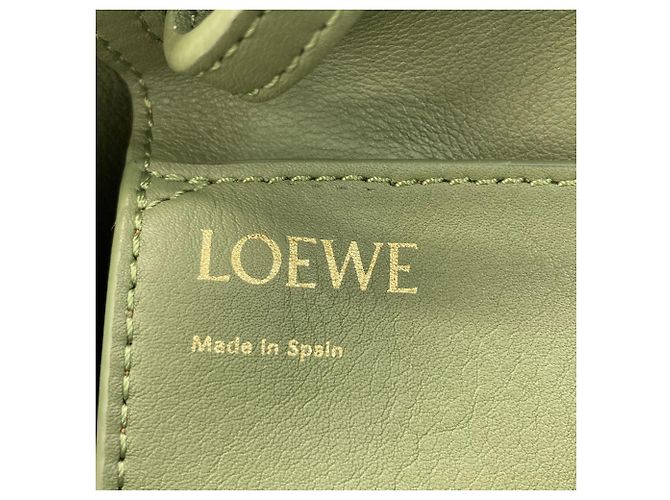 Borsa Tote Loewe Anagram Jacquard Verde - vista 5