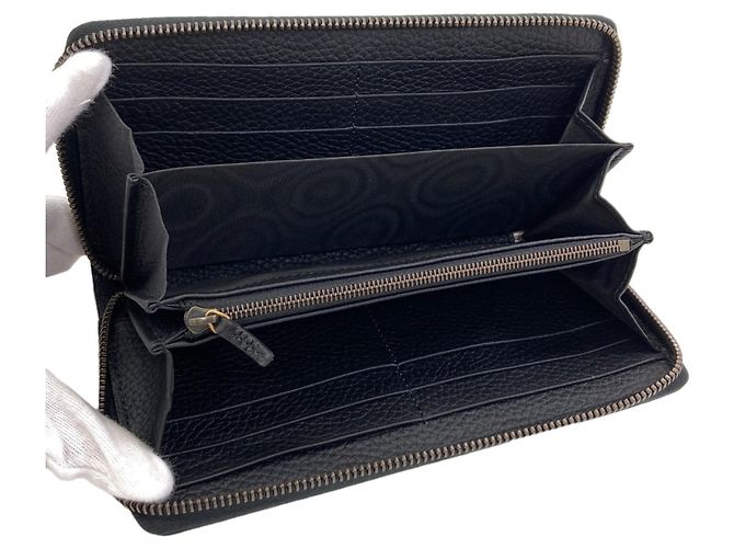 Gucci 750458 Interlocking G Long Wallet Black - view 4