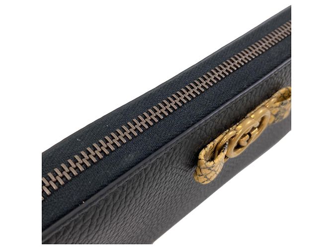 Gucci 750458 Interlocking G Long Wallet Black - view 9
