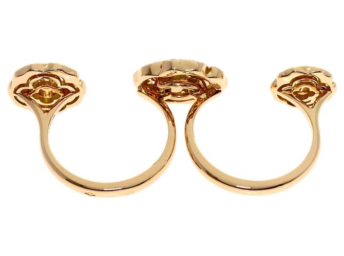 Anello Chanel Camellia Double Open Diamond D'oro - vista 6