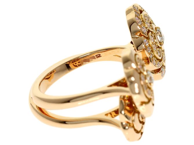 Anello Chanel Camellia Double Open Diamond D'oro - vista 8