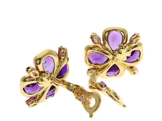 Chanel Amethyst Garnet Ohrstecker - Ansicht 3