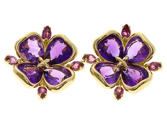 Chanel Amethyst Garnet Ohrstecker - Ansicht 4