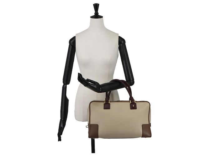 Loewe Amazona 36 Handtasche Braun Beige Bordeaux - Ansicht 10