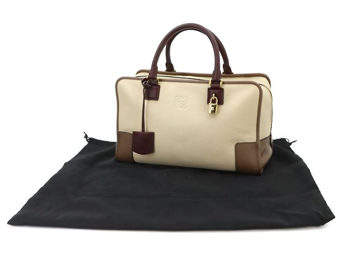 Loewe Amazona 36 Handtasche Braun Beige Bordeaux - Ansicht 2