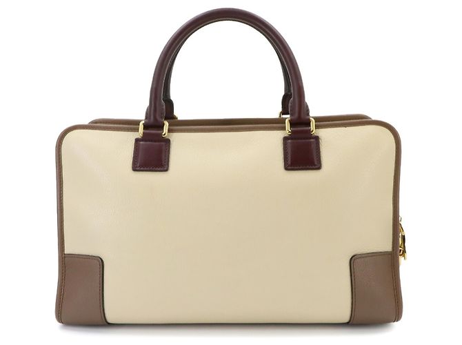 Loewe Amazona 36 Handtasche Braun Beige Bordeaux - Ansicht 3