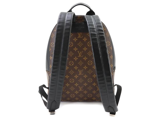 Zaino Louis Vuitton Monogram Macassar Josh NV Marrone Nero Monogramma - vista 2