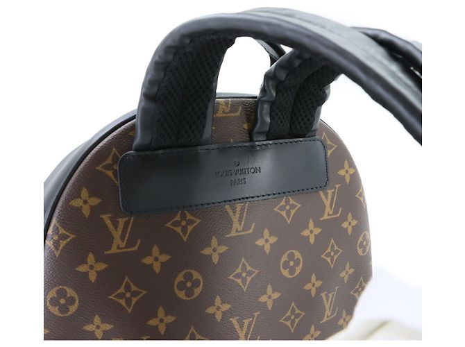 Zaino Louis Vuitton Monogram Macassar Josh NV Marrone Nero Monogramma - vista 8