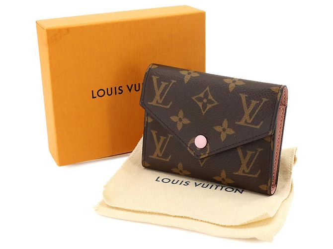 Louis Vuitton Monogram Portefeuille Victorine Tri-fold Wallet Rosa Monogramma - vista 2
