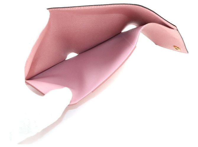 Louis Vuitton Monogram Portefeuille Victorine Tri-fold Wallet Rosa Monogramma - vista 7