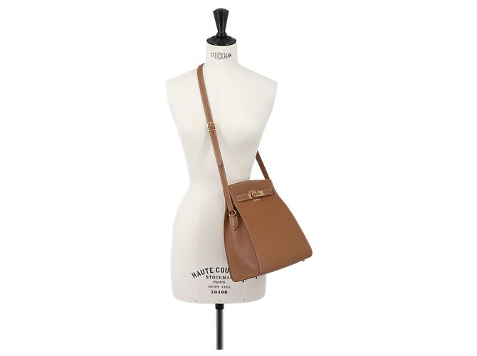 Hermès Hermes Kelly Sport MM Schultertasche Braun Golden - Ansicht 10