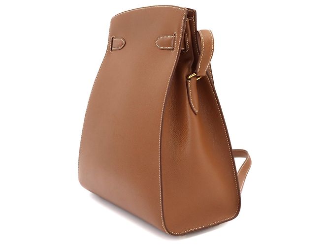 Hermès Hermes Kelly Sport MM Schultertasche Braun Golden - Ansicht 4