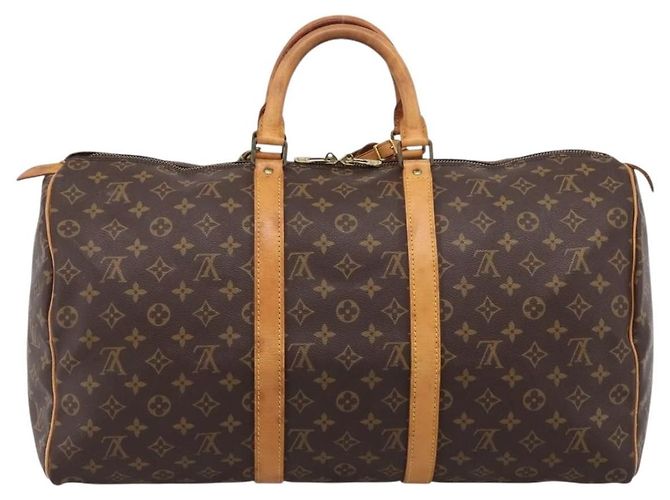 Louis Vuitton Keepall Monogram Canvas 50 Castaño - vista 2