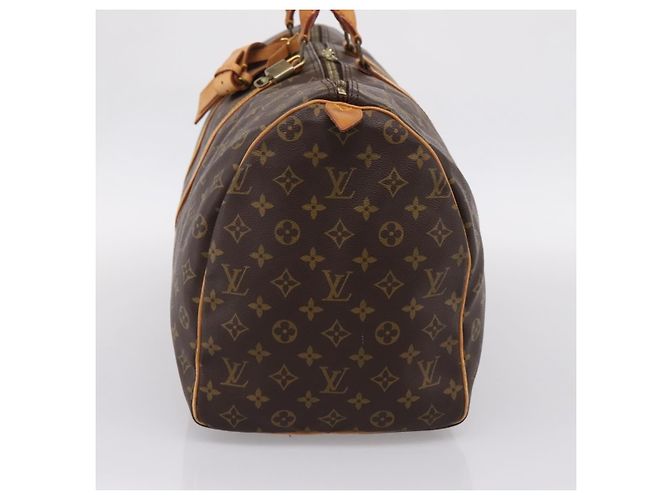 Louis Vuitton Keepall Monogram Canvas 50 Castaño - vista 4