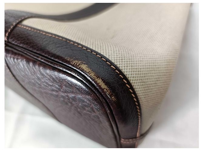 Hermès Hermes Garden Party Toile and Leather 36 Beige - vista 4