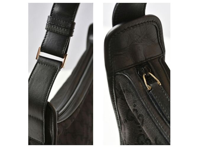 Borsa a tracolla Gucci GG Canvas Nero - vista 5