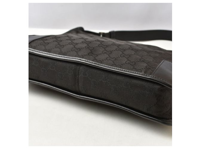 Borsa a tracolla Gucci GG Canvas Nero - vista 7