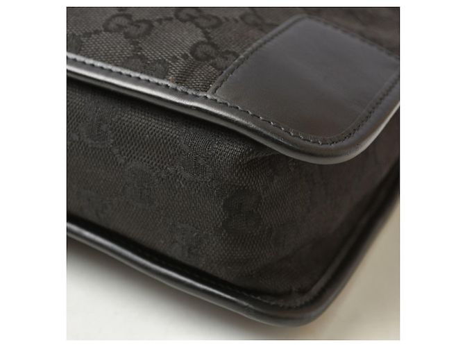 Borsa a tracolla Gucci GG Canvas Nero - vista 8