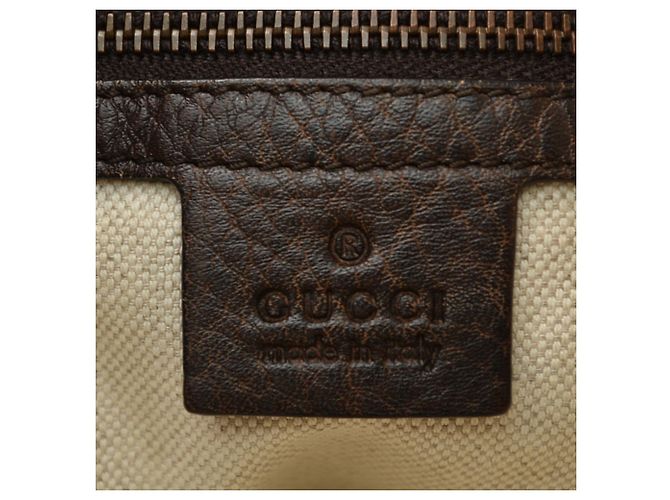 Bolso Tote Gucci Bamboo Castaño Beige - vista 12