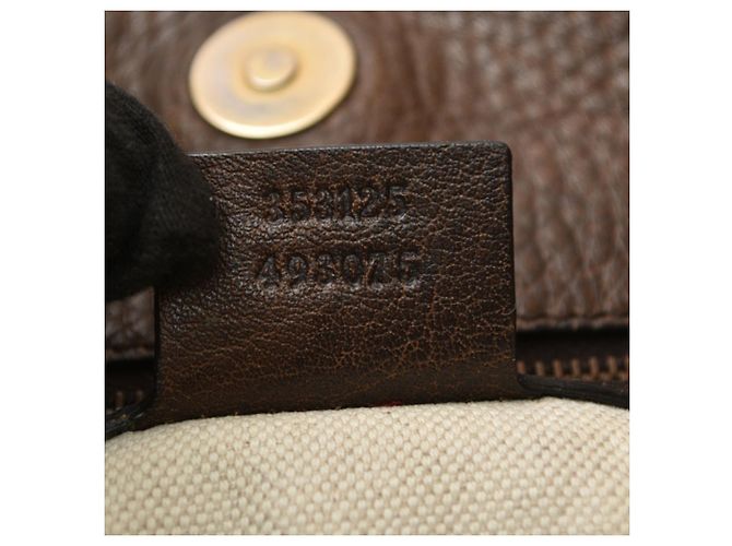 Bolso Tote Gucci Bamboo Castaño Beige - vista 13