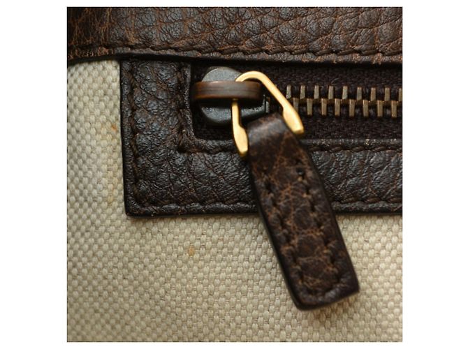 Bolso Tote Gucci Bamboo Castaño Beige - vista 14