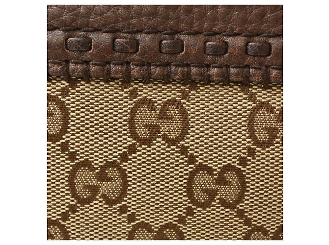 Bolso Tote Gucci Bamboo Castaño Beige - vista 6