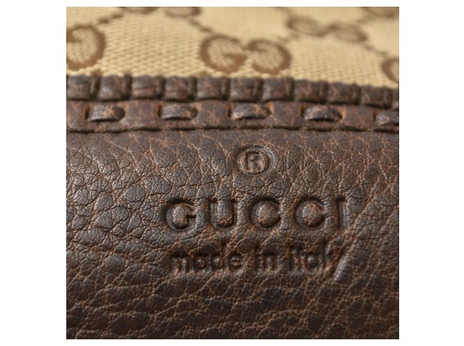 Bolso Tote Gucci Bamboo Castaño Beige - vista 8
