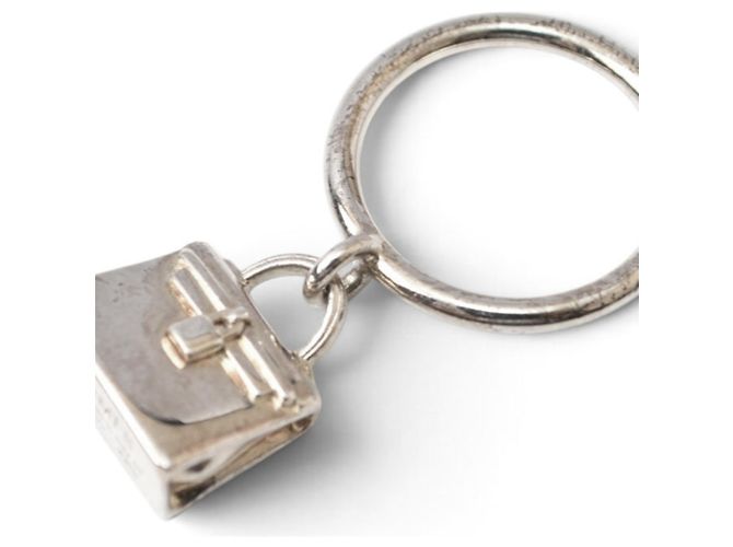 Hermès Hermes Amulette Kelly Band Ring Silvery - view 2