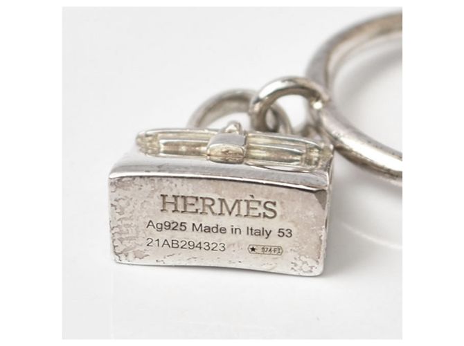 Hermès Hermes Amulette Kelly Band Ring Silvery - view 4