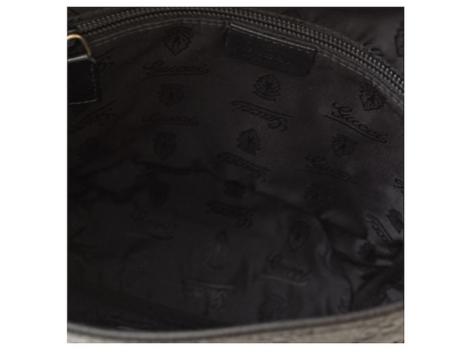 Borsa a tracolla Gucci in pelle nera Nero - vista 11