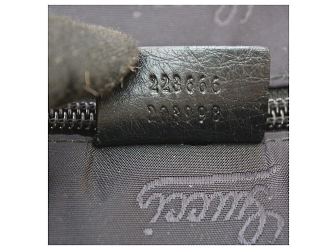 Borsa a tracolla Gucci in pelle nera Nero - vista 15