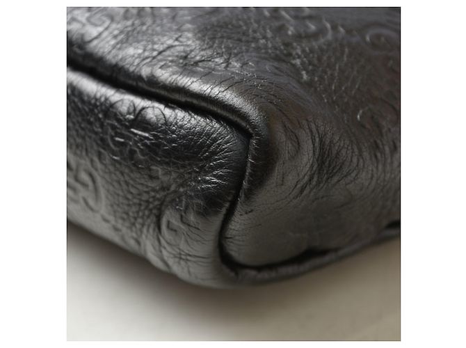 Borsa a tracolla Gucci in pelle nera Nero - vista 7