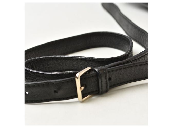 Borsa a tracolla Gucci in pelle nera Nero - vista 8
