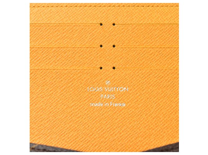 Louis Vuitton Monogram Long Wallet Brown Golden Yellow - view 10