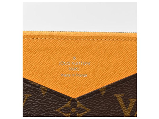 Louis Vuitton Monogram Long Wallet Brown Golden Yellow - view 11