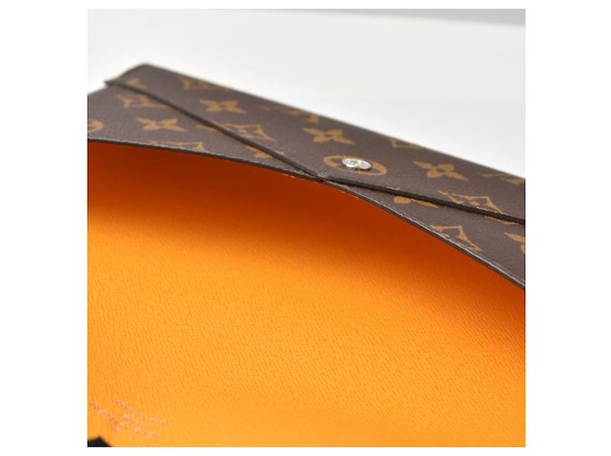 Louis Vuitton Monogram Long Wallet Brown Golden Yellow - view 14