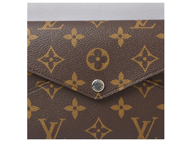 Louis Vuitton Monogram Long Wallet Brown Golden Yellow - view 4