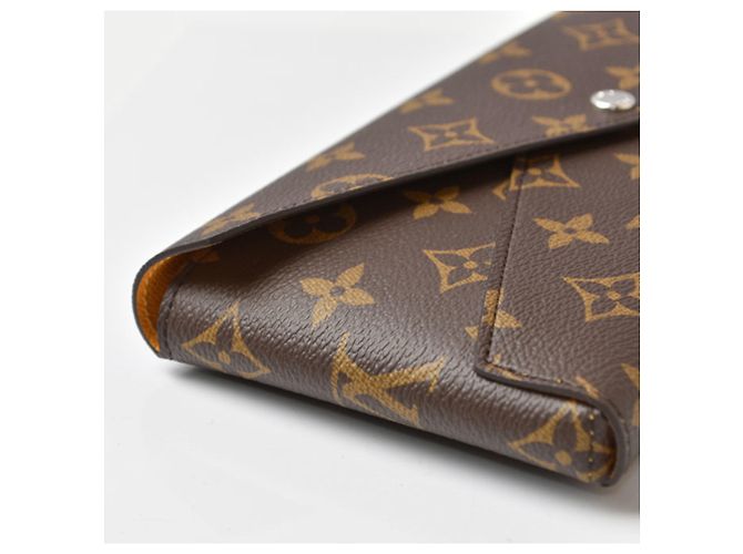 Louis Vuitton Monogram Long Wallet Brown Golden Yellow - view 5