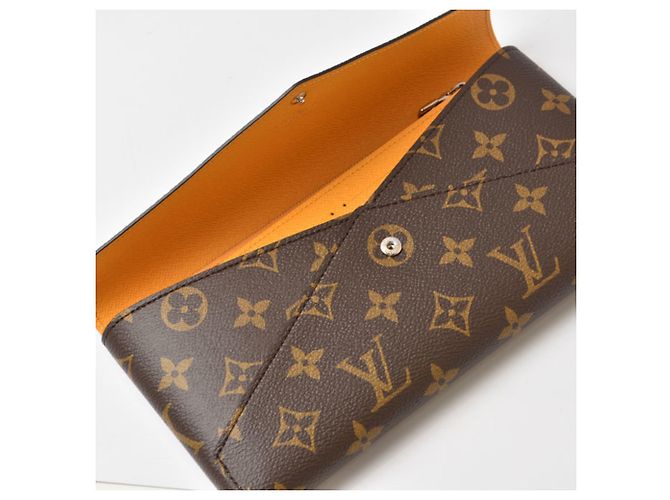 Louis Vuitton Monogram Long Wallet Brown Golden Yellow - view 8