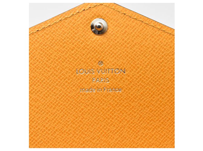 Louis Vuitton Monogram Long Wallet Brown Golden Yellow - view 9