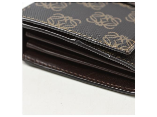 Cartera larga bi-fold Loewe Anagram Brown Castaño - vista 14