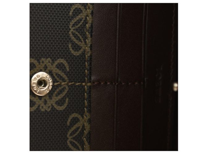 Cartera larga bi-fold Loewe Anagram Brown Castaño - vista 16