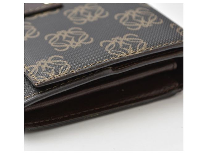 Cartera larga bi-fold Loewe Anagram Brown Castaño - vista 5